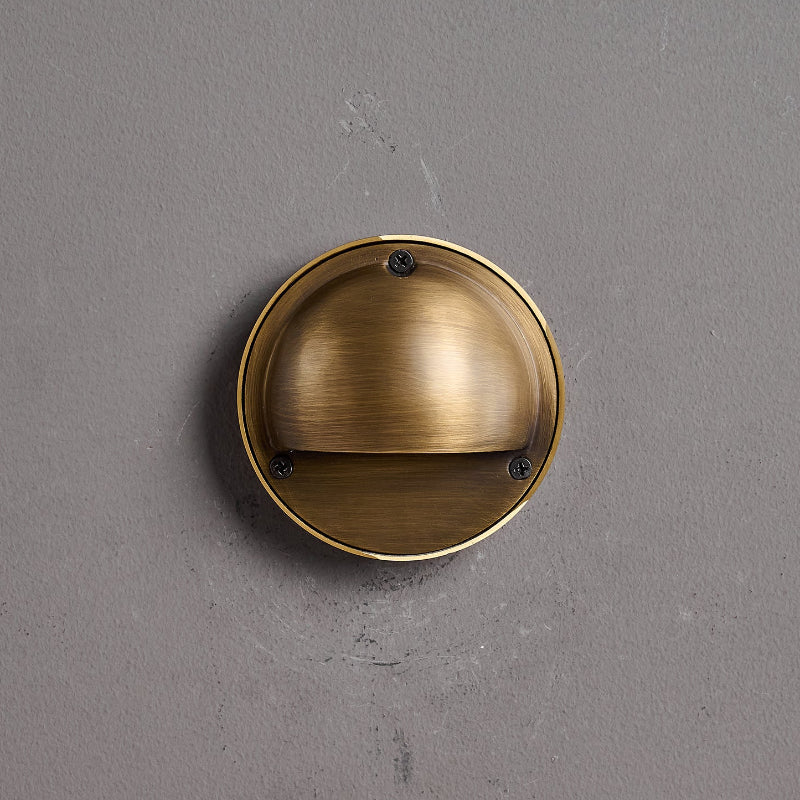 Compact Brass Wall Sconce