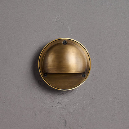 Compact Brass Wall Sconce
