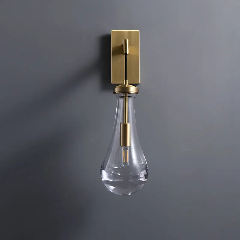 Teardrop Glass Wall Light
