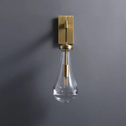 Teardrop Glass Wall Light