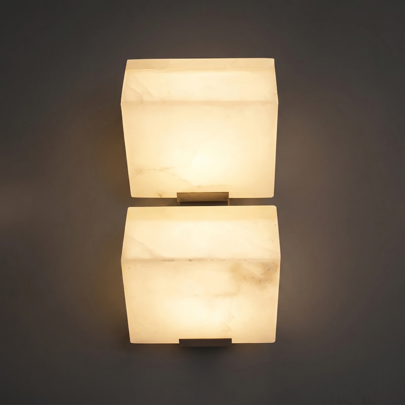 Sculptural Alabaster Wall Light