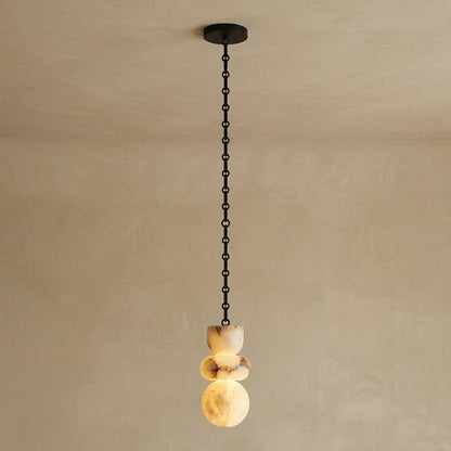Alabaster Stone Cascade Chandelier