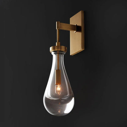 Teardrop Glass Wall Light