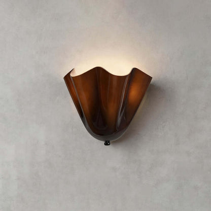 Draped Glass Wall Light