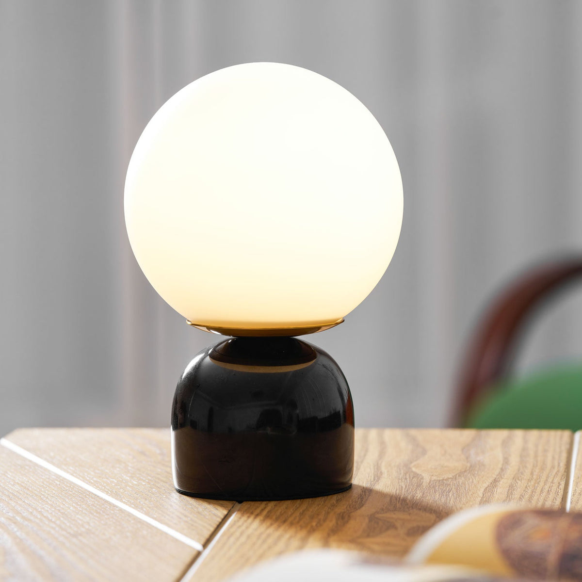 Marble Dome Globe Table Lamp