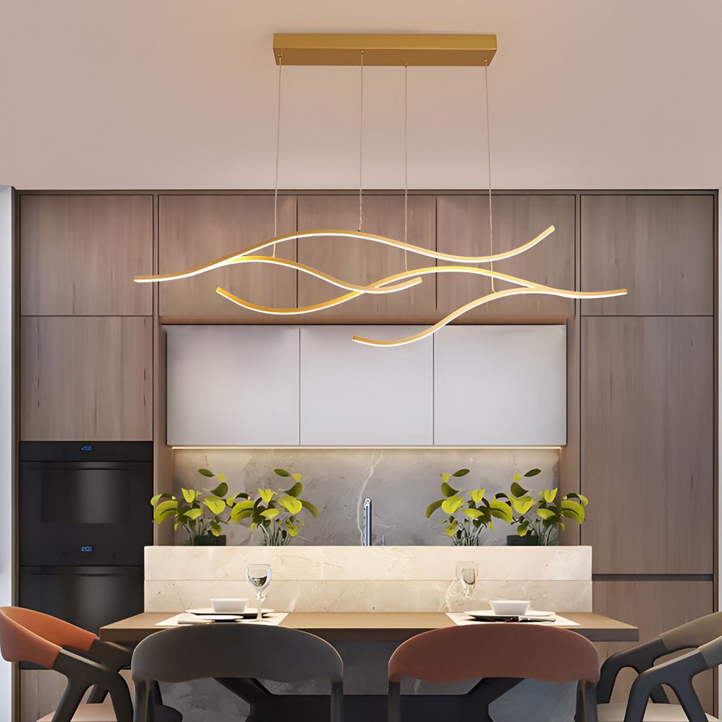 Flowing Ribbon LED Pendant Light