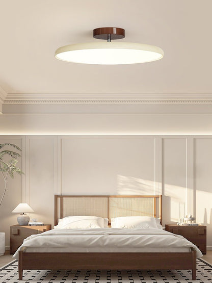 Round Wood Swivel Ceiling Light