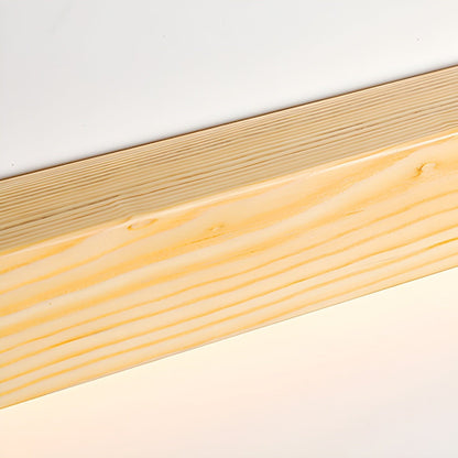 Slim Wood Linear Wall Light