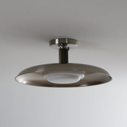 Wide Disc Flush Ceiling Light