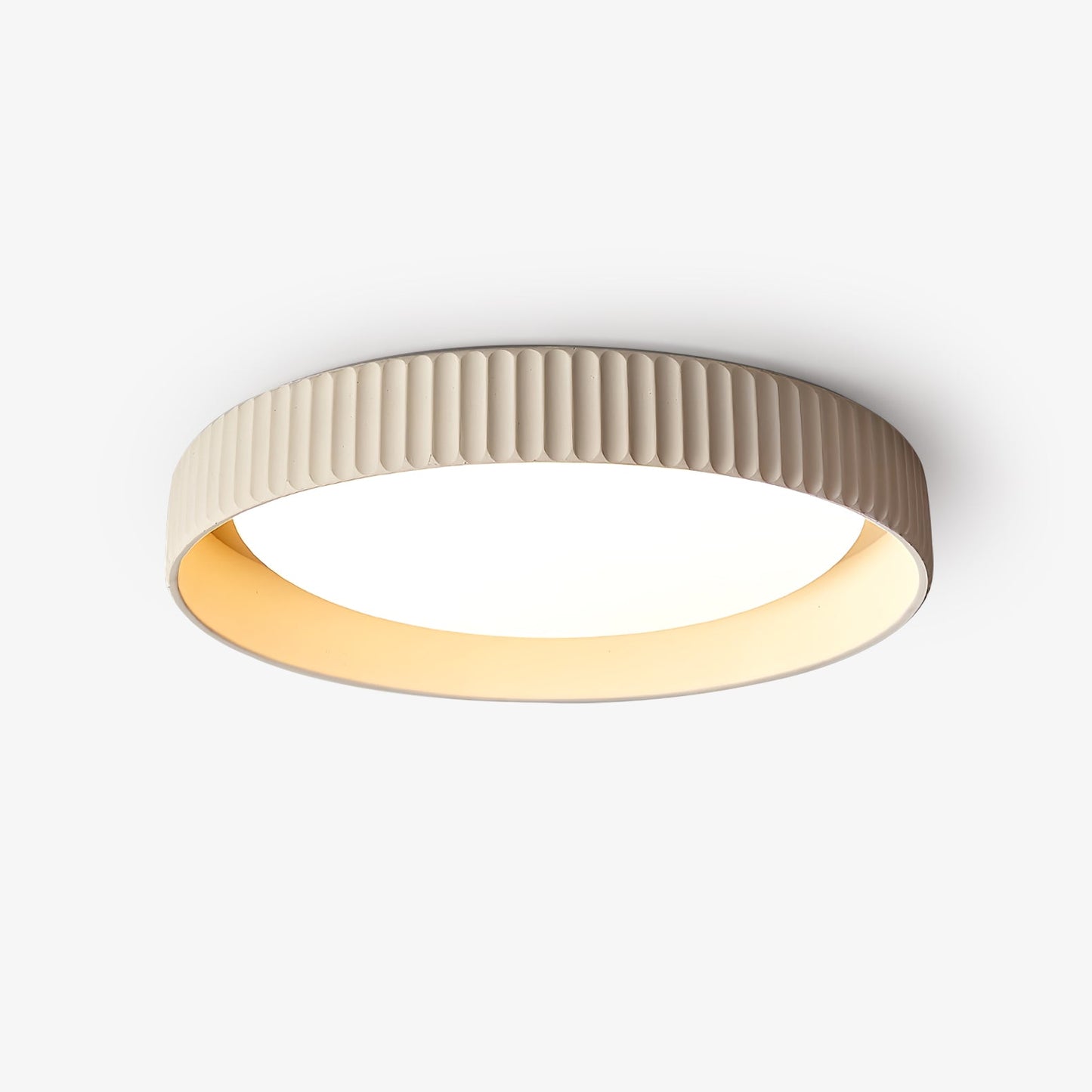 Fluted Resin Disc Ceiling Light