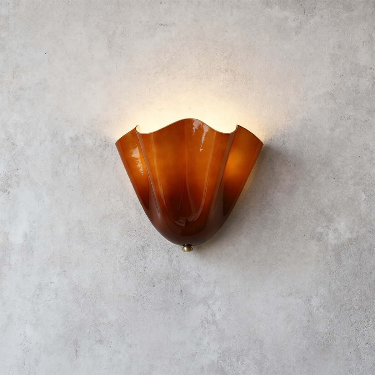 Draped Glass Wall Light
