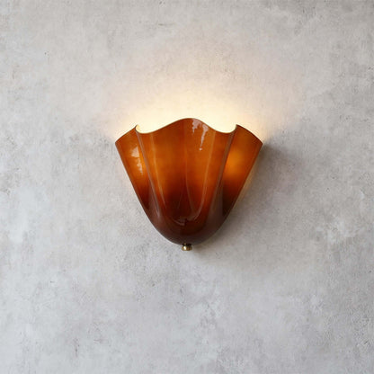 Draped Glass Wall Light