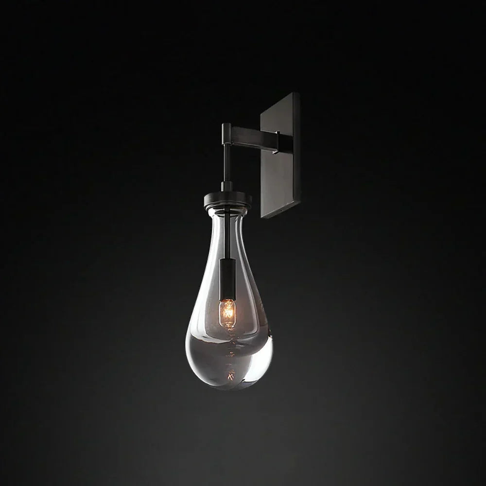 Teardrop Glass Wall Light