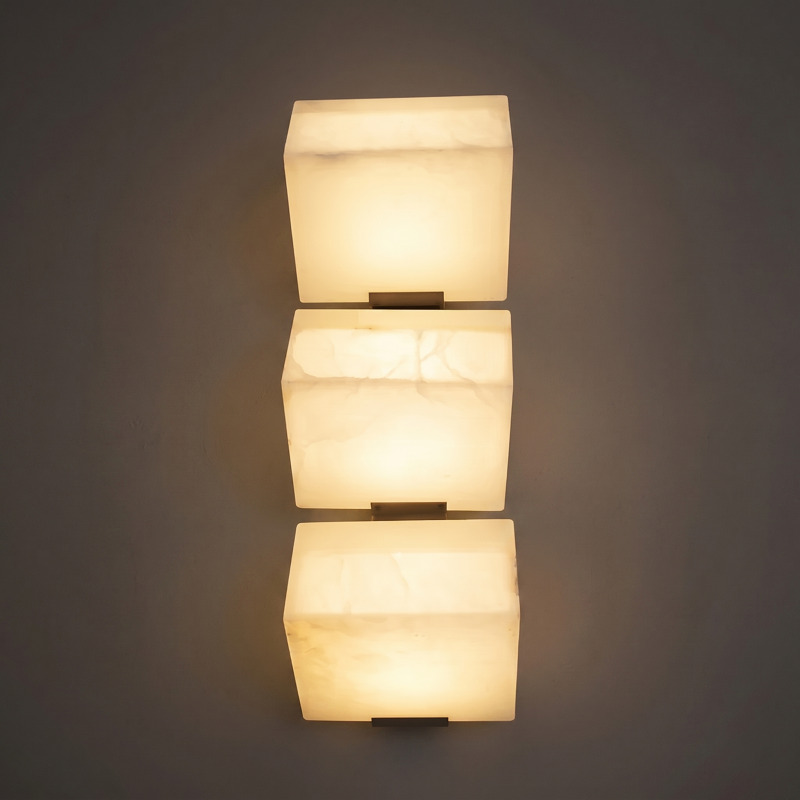 Sculptural Alabaster Wall Light