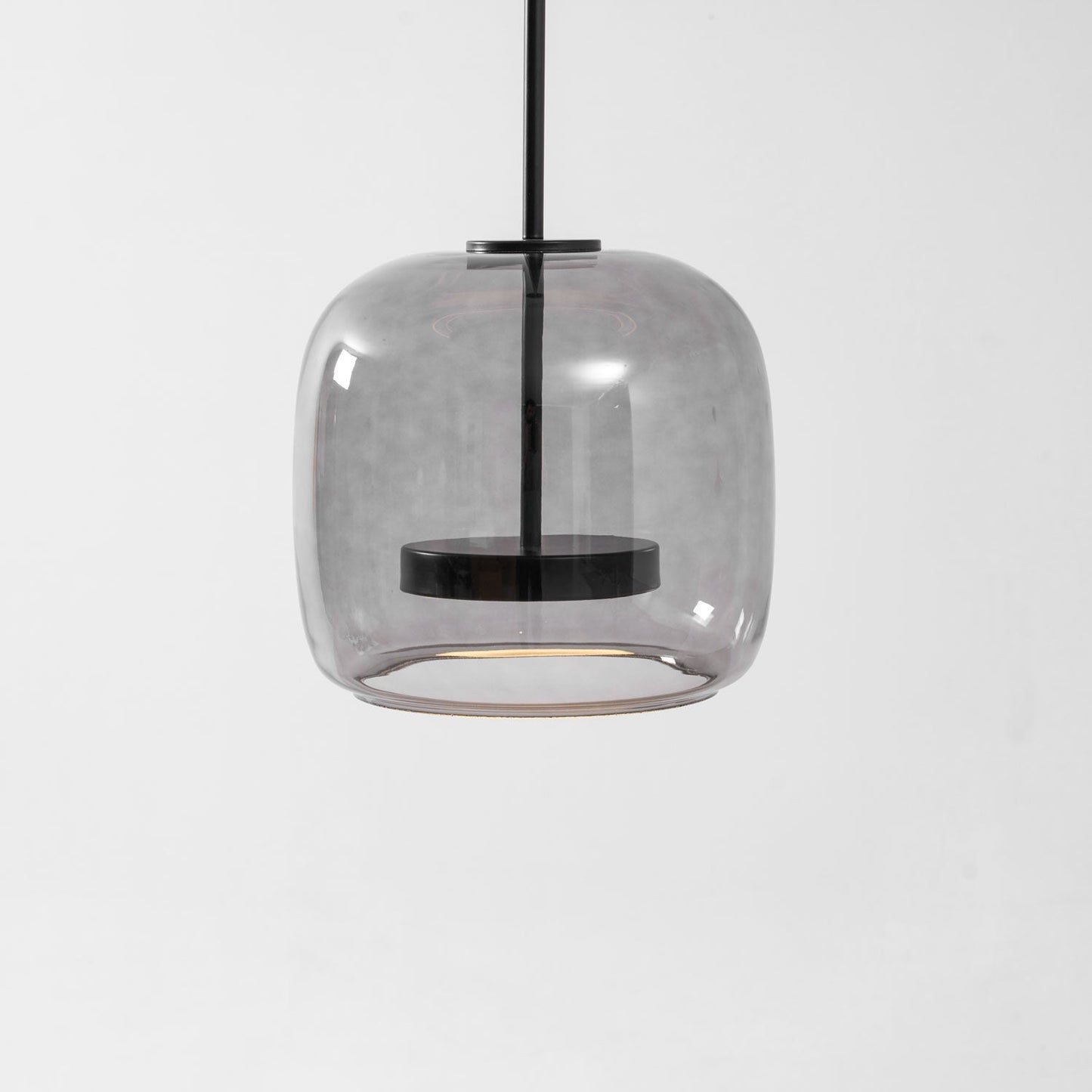 Hand-Blown Glass Dome Pendant Light