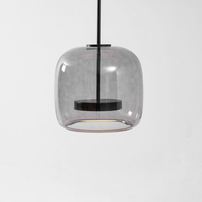 Hand-Blown Glass Dome Pendant Light