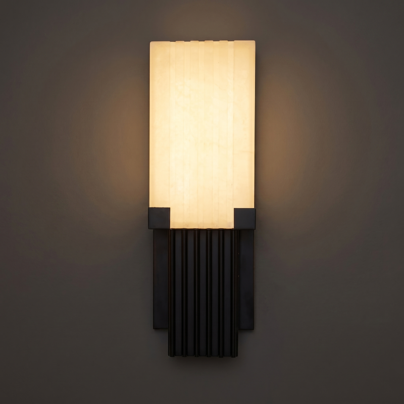 Sculptural Alabaster Wall Light