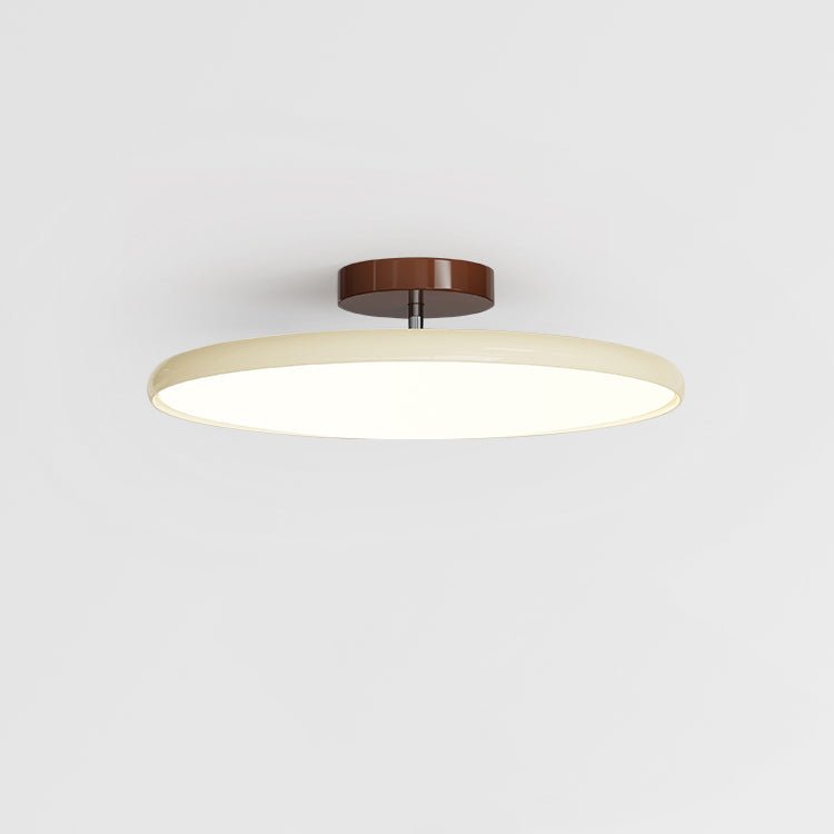 Round Wood Swivel Ceiling Light