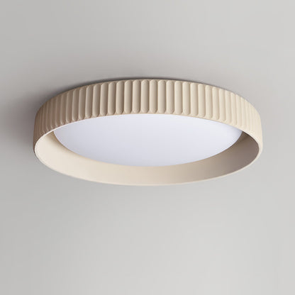 Fluted Resin Disc Ceiling Light