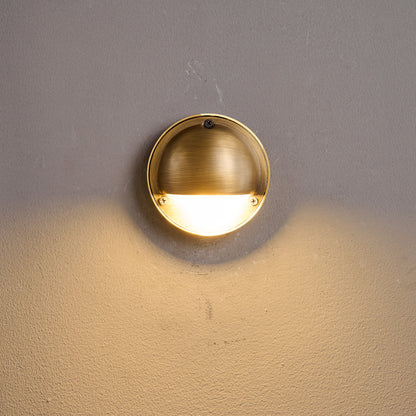 Compact Brass Wall Sconce