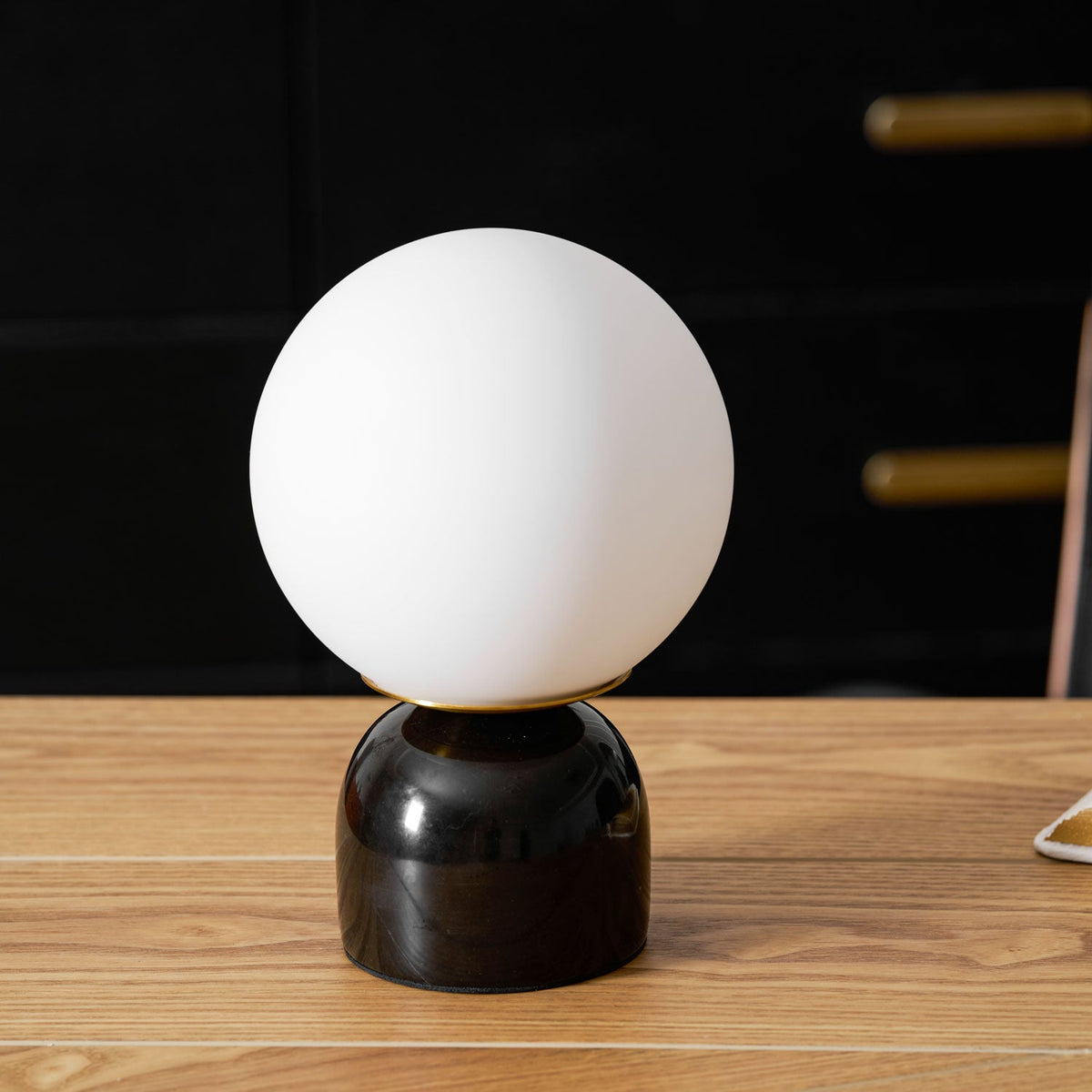 Marble Dome Globe Table Lamp