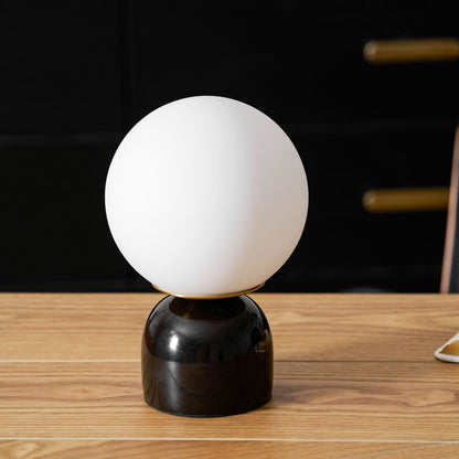 Marble Dome Globe Table Lamp
