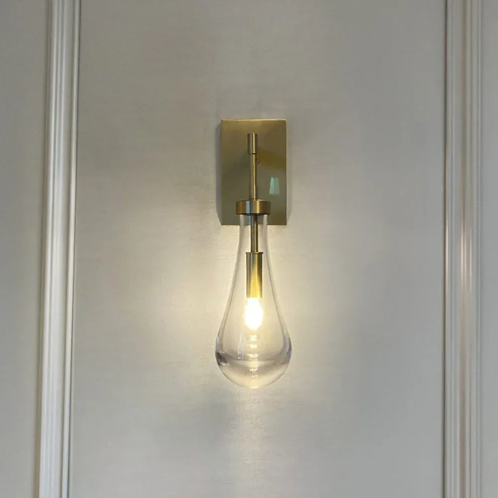 Teardrop Glass Wall Light