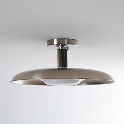 Wide Disc Flush Ceiling Light