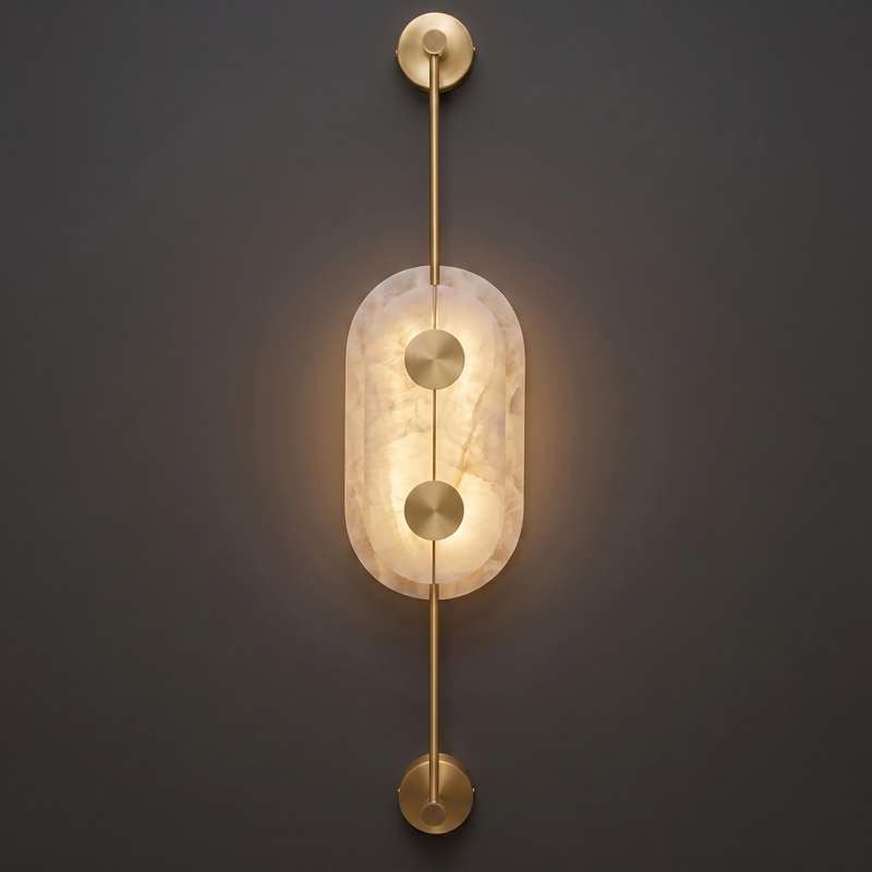Sculptural Alabaster Wall Light