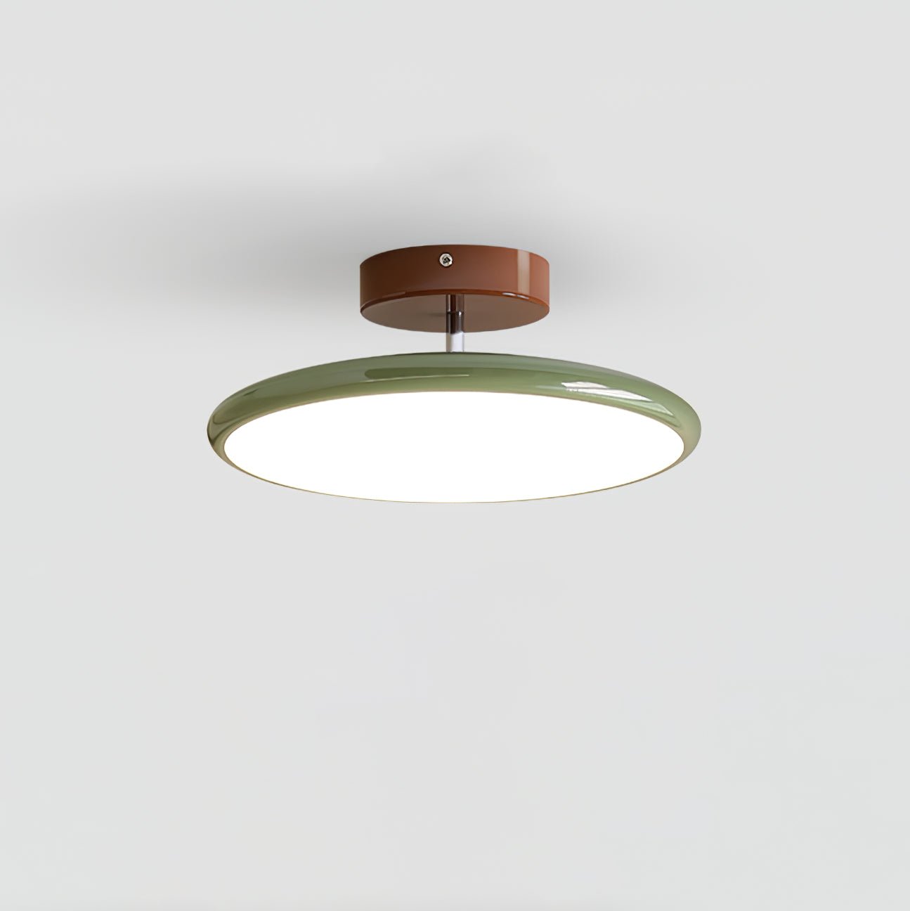 Round Wood Swivel Ceiling Light