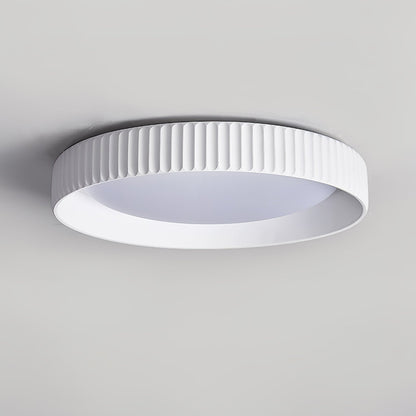 Fluted Resin Disc Ceiling Light