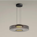 Stacked Glass Disc Pendant Light