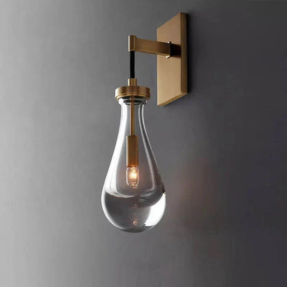 Teardrop Glass Wall Light