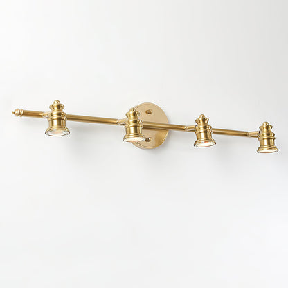 Brass Linear Spotlight Wall Light