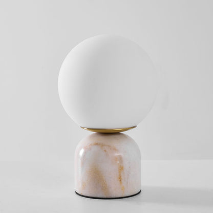 Marble Dome Globe Table Lamp
