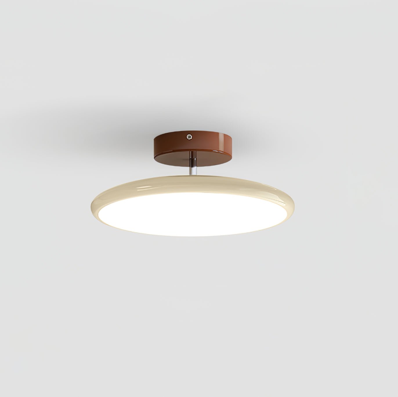 Round Wood Swivel Ceiling Light