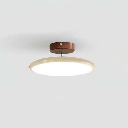 Round Wood Swivel Ceiling Light