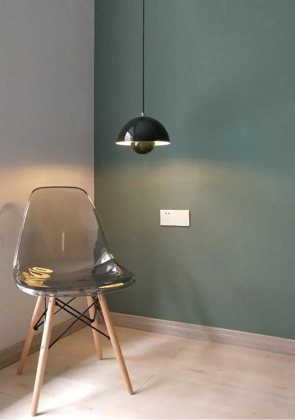 Twin Dome Metal Pendant Light