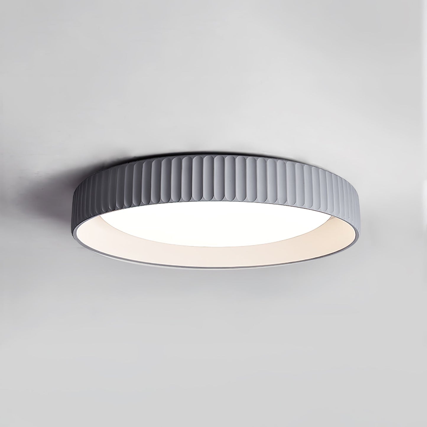 Fluted Resin Disc Ceiling Light