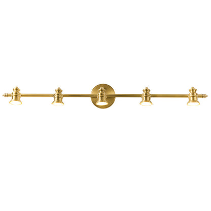 Brass Linear Spotlight Wall Light