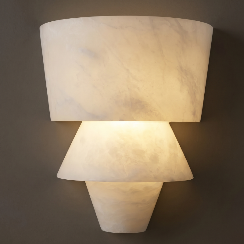 Sculptural Alabaster Wall Light