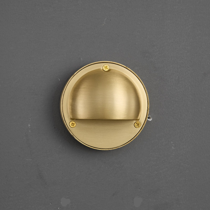Compact Brass Wall Sconce