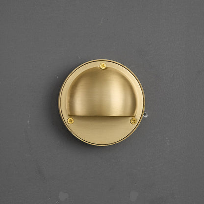 Compact Brass Wall Sconce