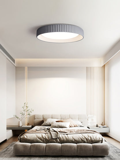 Fluted Resin Disc Ceiling Light