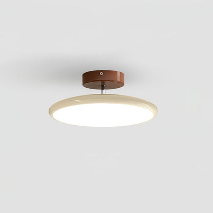 Round Wood Swivel Ceiling Light