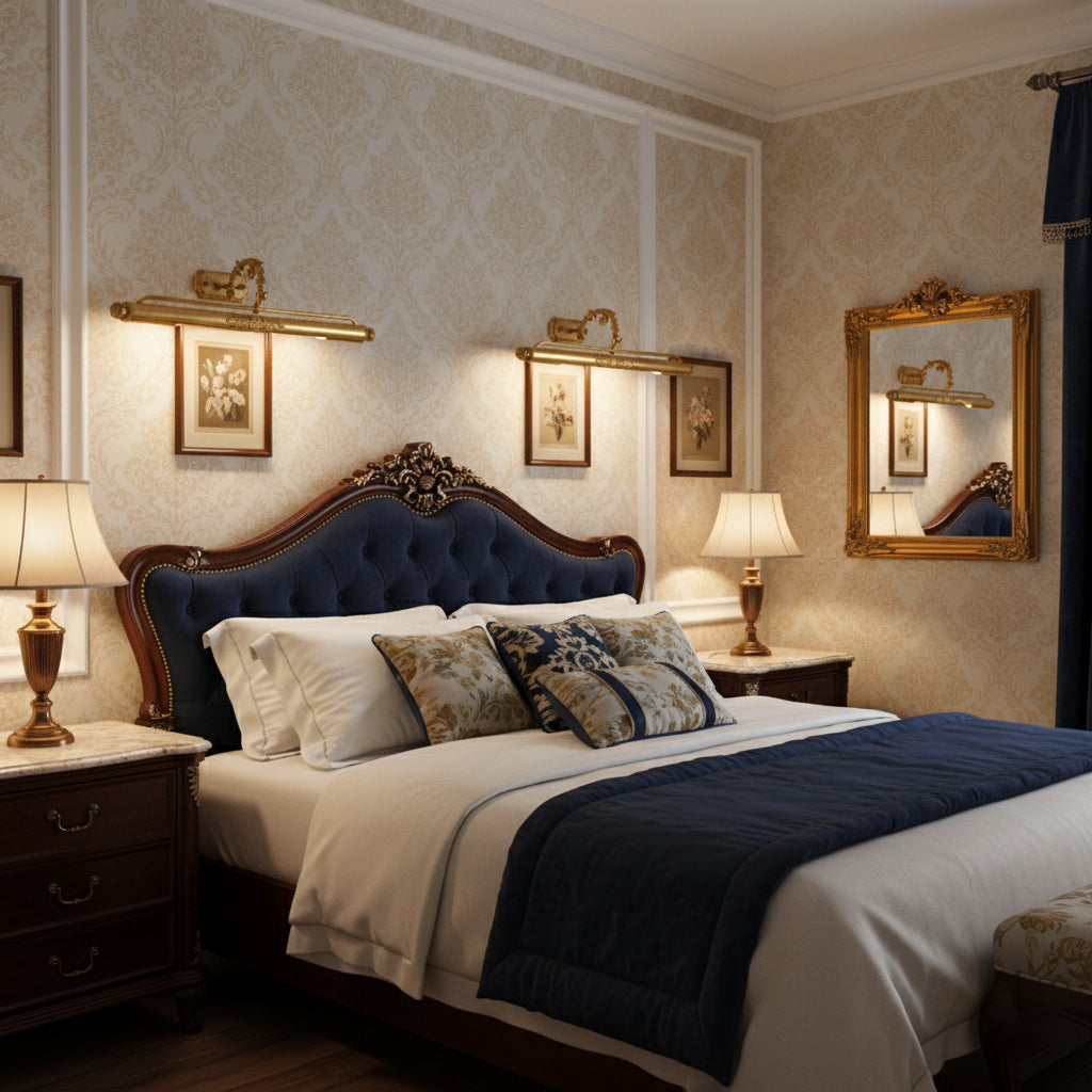Ornate Brass Picture Wall Light