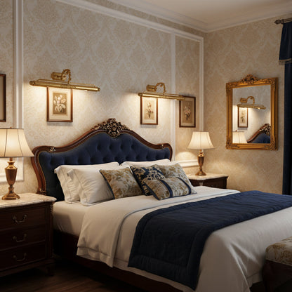 Ornate Brass Picture Wall Light