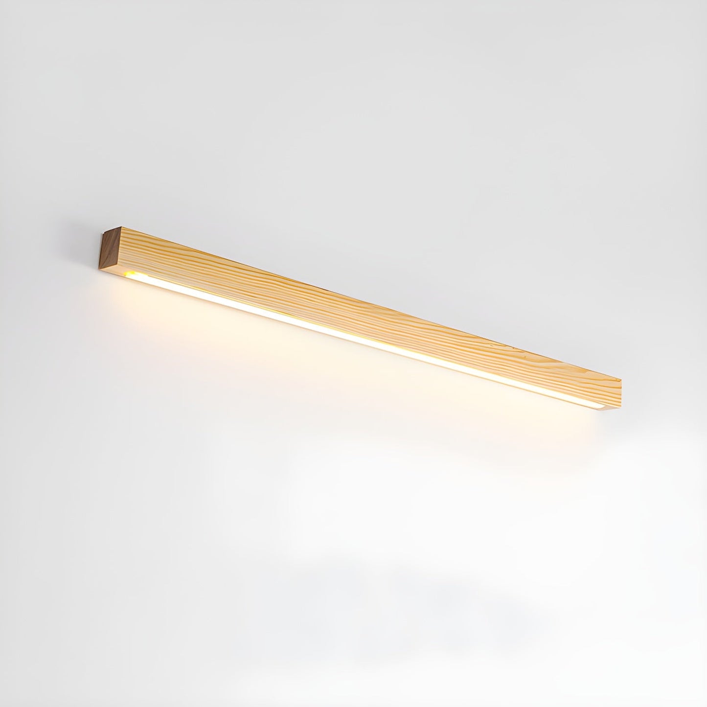 Slim Wood Linear Wall Light