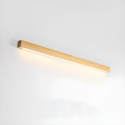 Slim Wood Linear Wall Light