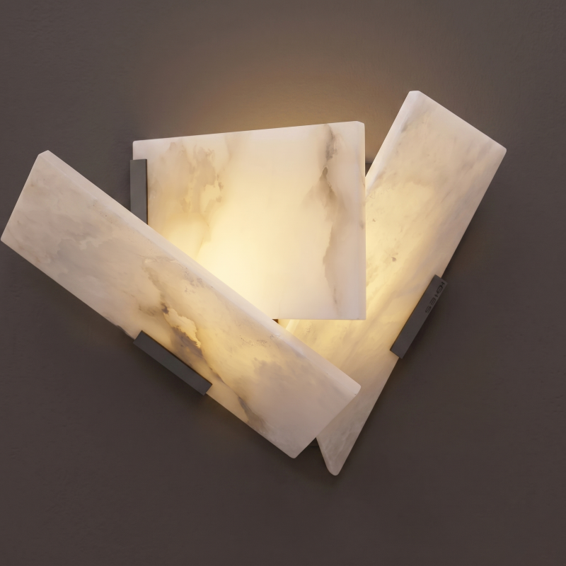 Sculptural Alabaster Wall Light